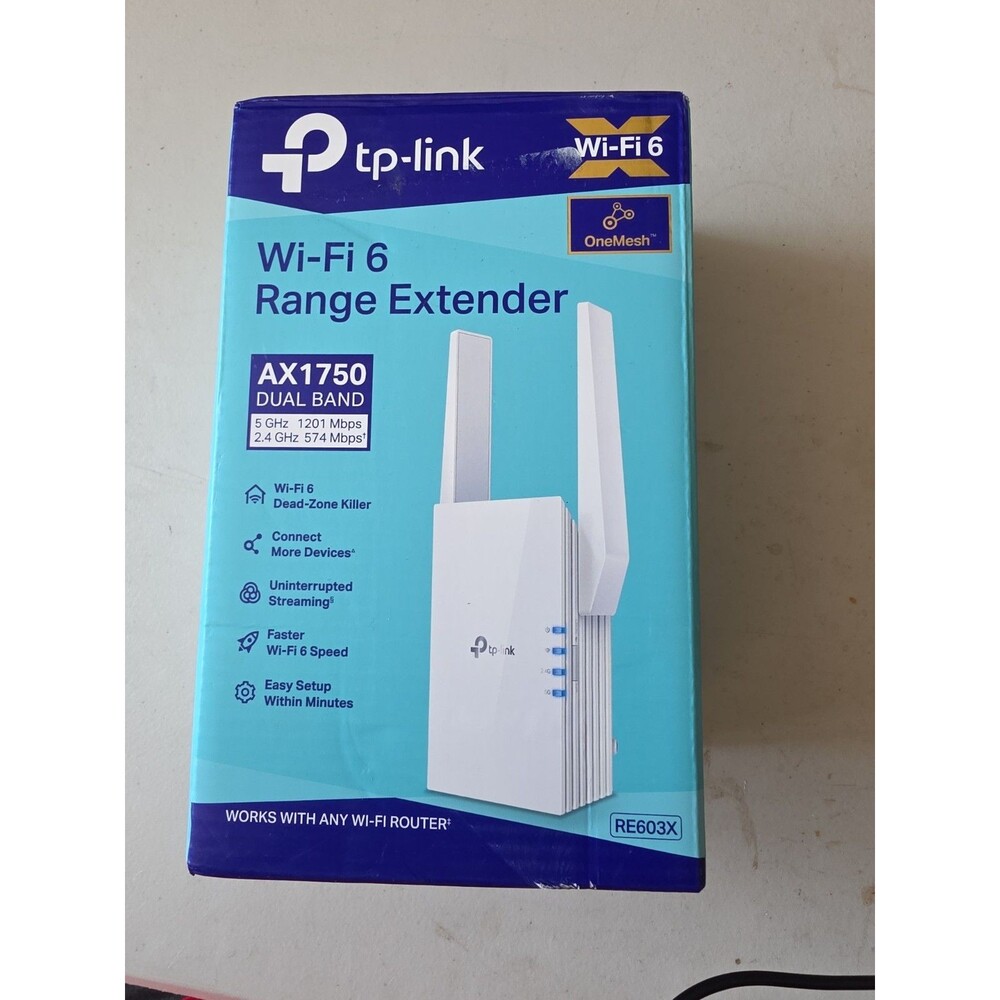 TP-LINK RE603X Wi-Fi Range Extender - White